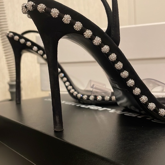 Alexander Wang Nova Crystal High Heel Sandal with PVC - Picture 6 of 10